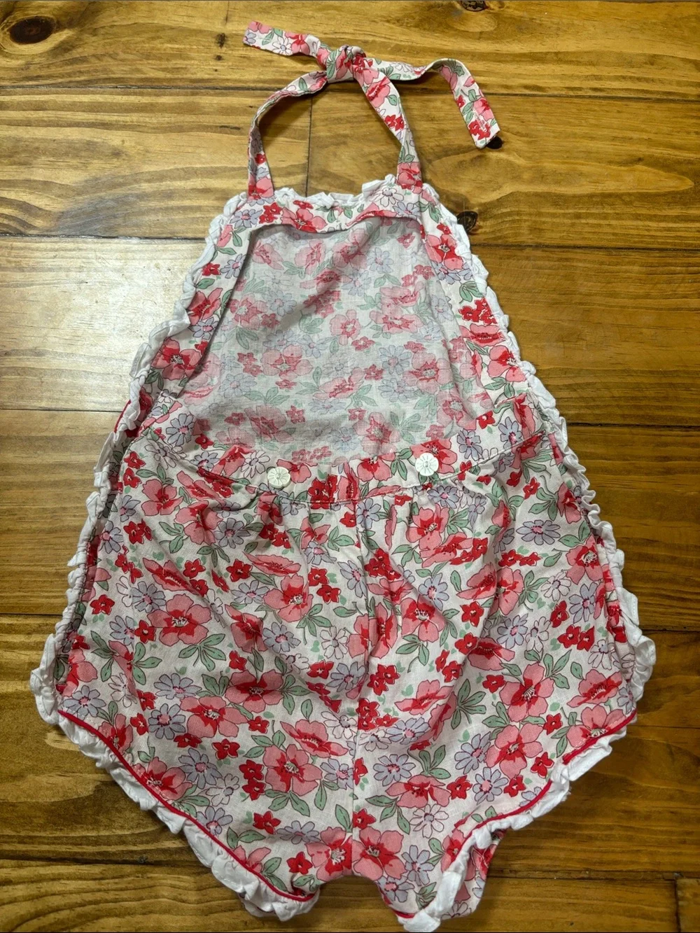 Ralph Lauren 18 Month Floral Romper w/Halter Top Tie